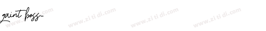 gaint boss字体转换